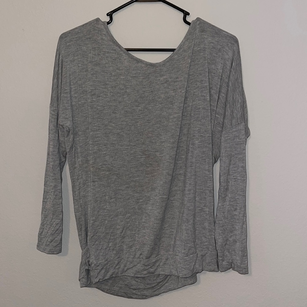 Grey long sleeve shirt